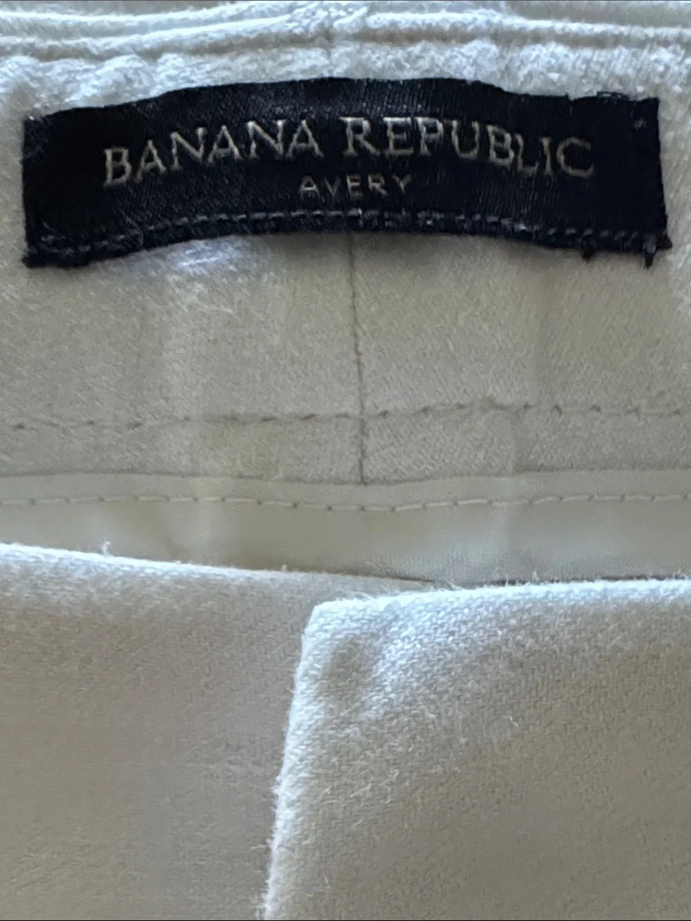 Banana Republic Avery linen cotton blend white pants‎ Sz 14